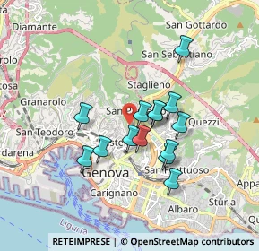 Mappa Via S. Pantaleo, 16137 Genova GE, Italia (1.39357)