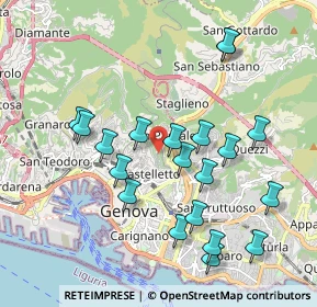 Mappa Via S. Pantaleo, 16137 Genova GE, Italia (1.9895)