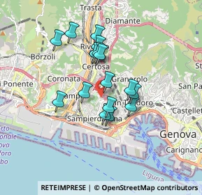 Mappa Corso Belvedere, 16149 Genova GE, Italia (1.37941)