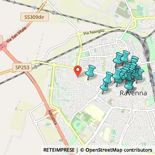 Mappa Via Antonio Codronchi, 48121 Ravenna RA, Italia (1.242)
