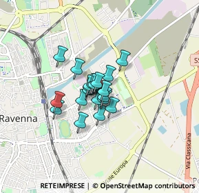 Mappa Via Dignano, 48122 Ravenna RA, Italia (0.454)