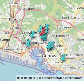 Mappa Passo della Lodola, 16134 Genova GE, Italia (0.97083)