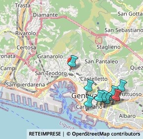 Mappa Passo della Lodola, 16134 Genova GE, Italia (2.41545)