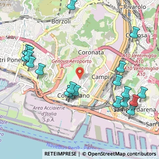 Mappa 16152 Genova GE, Italia (1.319)