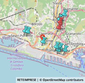 Mappa 16152 Genova GE, Italia (1.85)