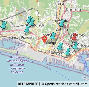 Mappa 16152 Genova GE, Italia (2.28909)