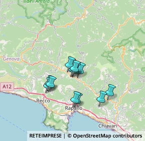 Mappa Via Cornaro, 16047 Moconesi GE, Italia (5.4375)