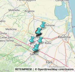 Mappa Via dei Carracci, 48022 Lugo RA, Italia (6.45455)