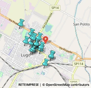 Mappa Via dei Carracci, 48022 Lugo RA, Italia (0.681)