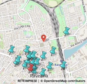 Mappa Via Giuseppe Miniagio, 48121 Ravenna RA, Italia (0.6565)