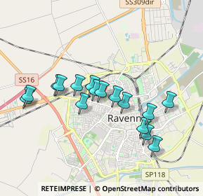 Mappa Via Gaetano Bargigia, 48123 Ravenna RA, Italia (1.67438)