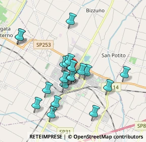 Mappa Piazza 13 Giugno, 48022 Lugo RA, Italia (1.7235)