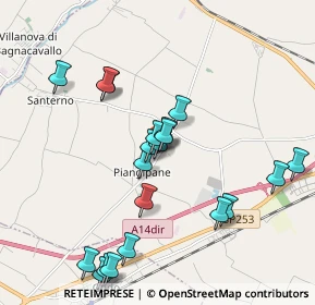 Mappa Via Piangipane, 48124 RAVENNA RA, Italia (2.0105)