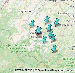 Mappa Via Bismantova, 42035 Castelnovo Ne' Monti RE, Italia (10.07625)