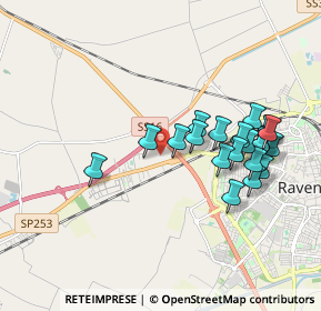 Mappa Via della Merenda, 48124 Ravenna RA, Italia (1.824)