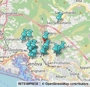 Mappa Via Vecchia, 16137 Genova GE, Italia (1.3965)