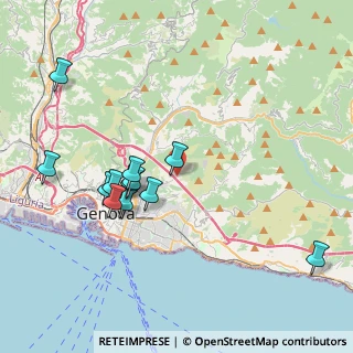 Mappa Via Al Poligono di Quezzi, 16144 Genova GE, Italia (3.99833)