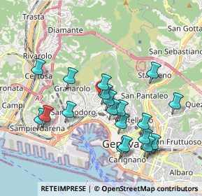 Mappa Via Ai Prati di Oregina, 16134 Genova GE, Italia (1.9515)