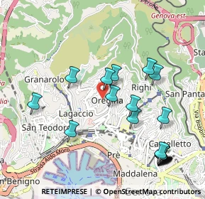 Mappa Via Ai Prati di Oregina, 16134 Genova GE, Italia (1.17)