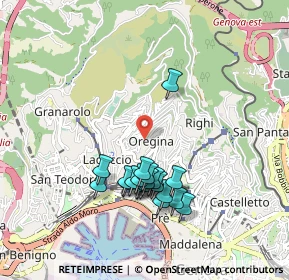 Mappa Via Ai Prati di Oregina, 16134 Genova GE, Italia (0.8705)