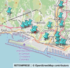 Mappa Via Lodovico Calda, 16153 Genova GE, Italia (2.22316)