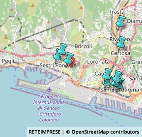 Mappa Via Lodovico Calda, 16153 Genova GE, Italia (2.11091)