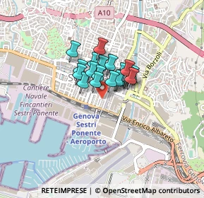 Mappa Via Monterotondo, 16154 Genova GE, Italia (0.2305)