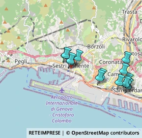 Mappa Via Monterotondo, 16154 Genova GE, Italia (1.91429)