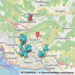 Mappa Via Giovanni Daneo, 16144 Genova GE, Italia (2.2545)