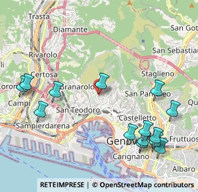 Mappa Via Napoli, 16134 Genova GE, Italia (2.56429)