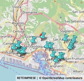 Mappa Via Napoli, 16134 Genova GE, Italia (2.228)