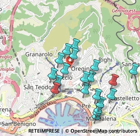 Mappa Via Napoli, 16134 Genova GE, Italia (0.9555)