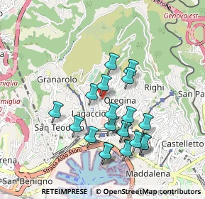 Mappa Via Napoli, 16134 Genova GE, Italia (0.865)