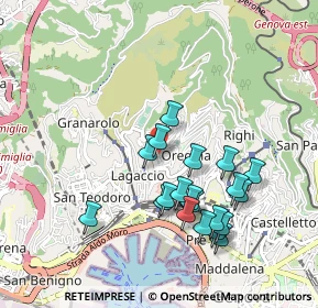 Mappa Via Napoli, 16134 Genova GE, Italia (0.9245)