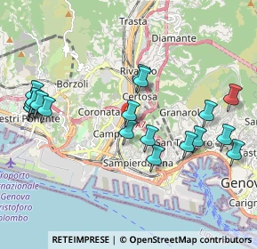 Mappa Via Vincenzo Capello, 16151 Genova GE, Italia (2.22474)