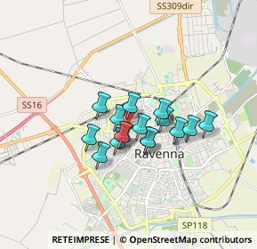 Mappa Via Giacomo Battuzzi, 48123 Ravenna RA, Italia (1.12)