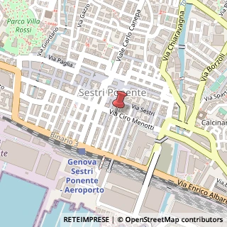 Mappa Via Ciro Menotti, 44r, 16154 Genova, Genova (Liguria)