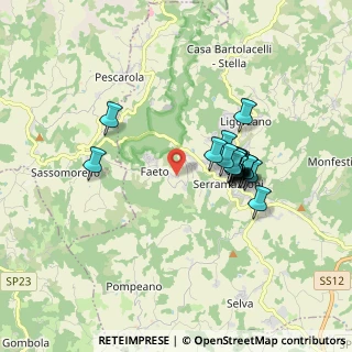 Mappa Via Faeto, 41028 Serramazzoni MO, Italia (1.492)