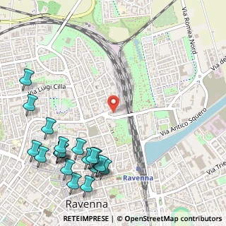 Mappa Via Porto Coriandro, 48121 Ravenna RA, Italia (0.736)