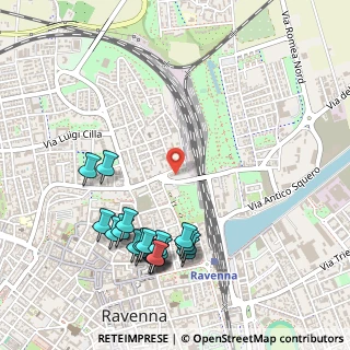 Mappa Via Porto Coriandro, 48121 Ravenna RA, Italia (0.59)