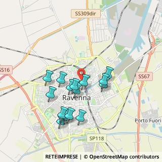 Mappa Via Porto Coriandro, 48121 Ravenna RA, Italia (1.73688)