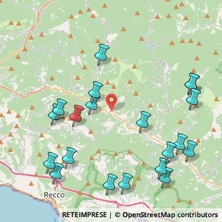 Mappa Via Terrarossa Colombo, 16047 Moconesi GE, Italia (5.396)