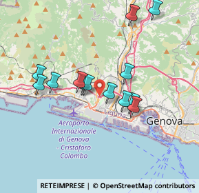 Mappa A10 Genova - Ventimiglia, 16152 Genova GE, Italia (3.29462)