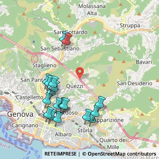 Mappa Via degli Oleandri, 16144 Genova GE, Italia (2.2335)
