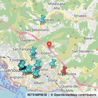 Mappa Via degli Oleandri, 16144 Genova GE, Italia (2.7665)