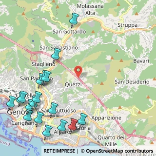 Mappa Via degli Oleandri, 16144 Genova GE, Italia (3.09684)