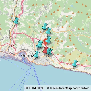 Mappa Via degli Oleandri, 16144 Genova GE, Italia (2.90545)