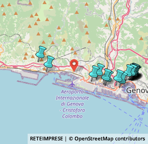 Mappa Via Alfredo Catalani, 16154 Genova GE, Italia (5.0865)