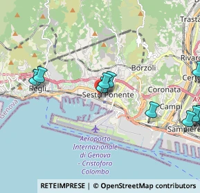 Mappa Via Gino Capponi, 16154 Genova GE, Italia (2.81857)
