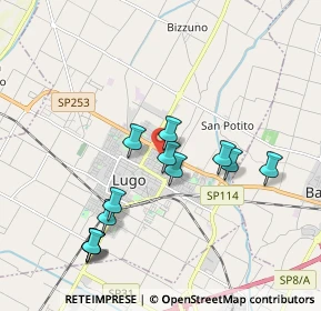 Mappa Via Pulicari G., 48022 Lugo RA, Italia (1.85333)